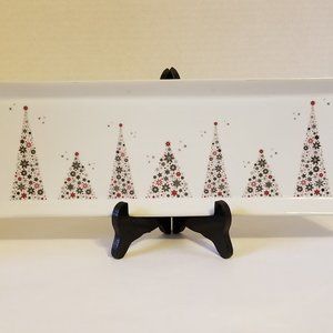 Food Network Linzer Christmas Tree Holiday Platter